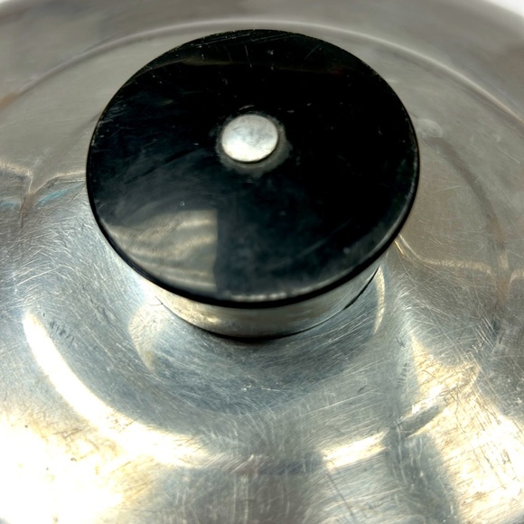 Mid Century Modern KROMEX brushed aluminum CAKE dome - Picture 5 of 6